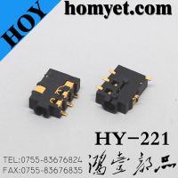 2.5mm Phone Jack with 5 Pin SMT Type Registration Mast