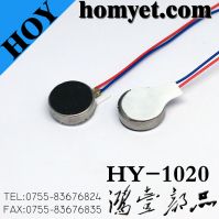 Coin Type Mini DC Vibrating Motor/Electric Motor with Cables for Mobile (HY-1020)