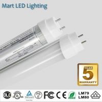 dlc cul vde tuv led t8 tube replacement 277V clear lens