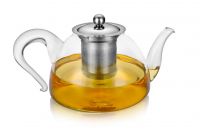 borosilicate glass tea pot in low price high quality