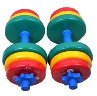 Adjustable colorful rubber coated dumbbell bs1006