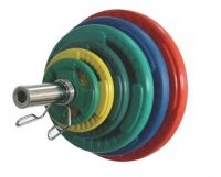 Olympic standard Colorful rubber coated barbells