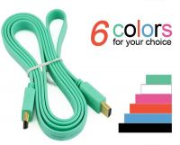 colorful flat hdmi cable 1080p support 3D and ethernet