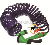 10mm Retractable Spring Spiral Coiled EVA garden irrigation hose
