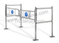 Dual Mechanical Gate Supermarket Gate , Swing Gate, Entrance Gates