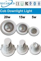 5W/12W/15W/20W COB dimmable led downlight