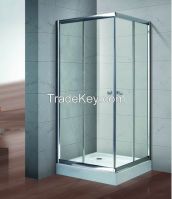 Semi framless conrer entry shower door