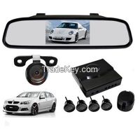 3.5''-4.3''Rear parking sensor with Mirror Monitor and Backup Camera