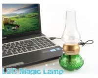 Promotional USB Rechargeable Antique Blow LED Lamp, Blowing Control Kerosene Candle Lamp