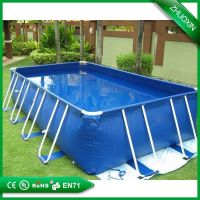 size can be customized above ground plastic frame swimming pool