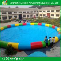 size can be customized 20m inflatable swimming pool for sale and any color for choose