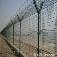 Y-type post airport fence/V shaped mesh fence net(AR)