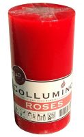 COLLUMINO 40 Hour Rose Garden Scented Pillar Candles