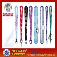 promotional polyester neck lanyard with bottle holder