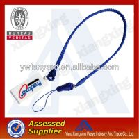 fashion zipper lanyard with soft pvc puller for promotional
