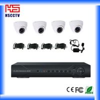 Cheap 4CH 20m Indoor CCTV Dome Camera CCTV DVR Kit