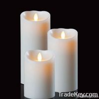 moving flame wick led candle with timer