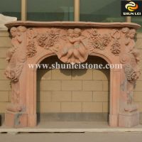 french style marble fireplace mantel/luxury fireplace mantel  