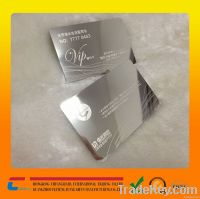 cheap metal business card China, brushed or mirror finish metal card