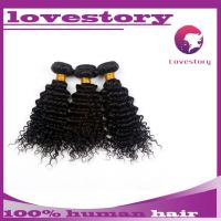 Brazilian virgin hair 100% human hair extension for north face and black women kinky curly wave