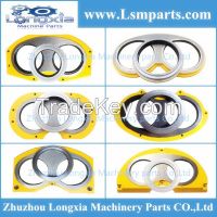 Concrete pump parts wear plate and cutting ring
