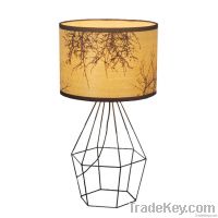 Metal wire table lamp