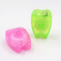 15m tooth shape dental floss with key chain