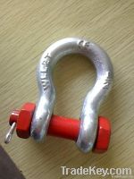 Hot dip galvanized drop forged bolt-type shackle