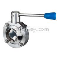 stainless steel Sanitary DIN Welded Butterfly Valve(304/316L)