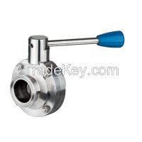Stainless Steel Sanitary Clamped Butterfly Valve