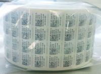 two-dimension barcode adhesive label