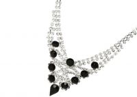 New design necklace with jet crystal NF1214-0650