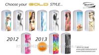 Vertical Tanning Bed Gold