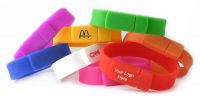 Promotional Silicone USB Bracelet, 1-32GB, Available in Various Designs