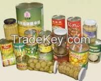Tinned Tomato, Canned Beans, Canned Corn, Canned Fruits