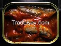 Canned Sardine Fish in Vegetable Oil, Tomato Sauce & Brine