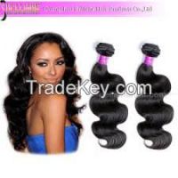 Large Stock 6A Virgin Brazilian/Malaysian/Indian/Peruvian/Cambodian/Mongolian Virgin Human Hair for