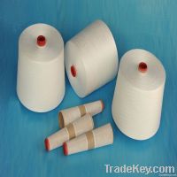 raw white 100% spun polyester yarn for sewing