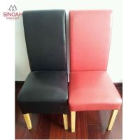 BLACK PU LEATHER DINING CHAIR