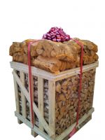 Firewood, sawdust briquettes, wood pellets.