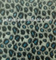 leopard brush nylon cotton lace fabric double color