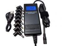 90W Universal Power Supply /Notebook Adapter / Charger with LCD Display&amp;amp;USB Port