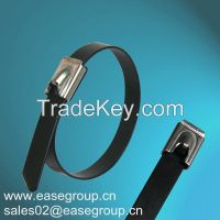 Manufacture Epoxy Semi Coated Stainless Steel Cable Ties with UL
