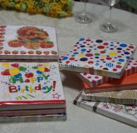 disposable printing party napkins, full color printed paper napkins