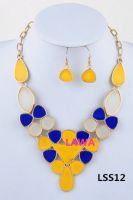 2015 Fashion lady handmade necklace set LSS12