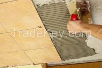 Water resistant tile adhesive