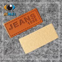 Custom leather tags for Clothing Jeans PU leather label custom brand name Leather Garment Labels key label tags for handwork