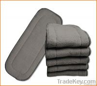 5-layer charcoal bamboo insert for pocket cloth diaper cover