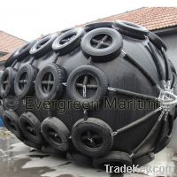 Floating pneumatic rubber fenders for docks and vessels