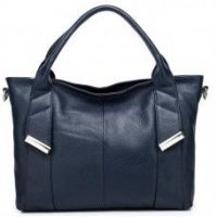 Blue Leather Tote bag 390